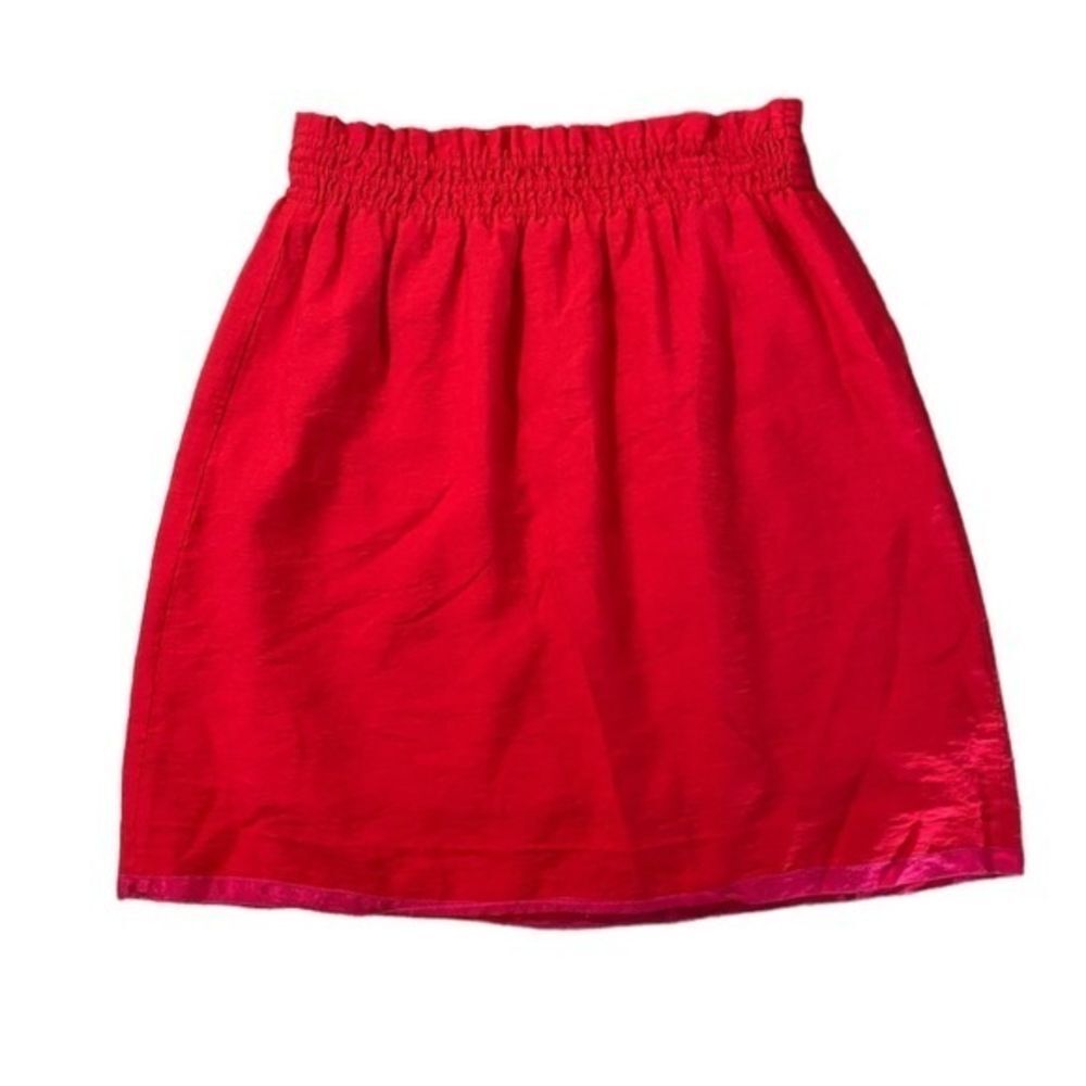 J. Crew Red Mini Skirt
